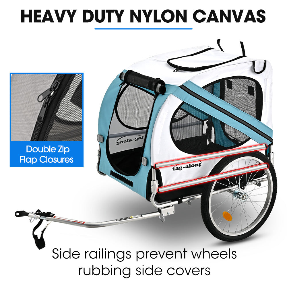 TAG-ALONG Pet & Cargo Bike Trailer, Bicycle Pet & Cargo Trailer, Cargo Carrier, Blue V219-BCAPBTTAPTBA