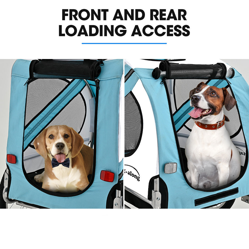 TAG-ALONG Pet & Cargo Bike Trailer, Bicycle Pet & Cargo Trailer, Cargo Carrier, Blue V219-BCAPBTTAPTBA
