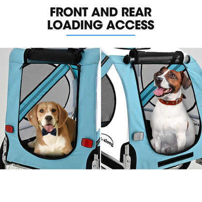 TAG-ALONG Pet & Cargo Bike Trailer, Bicycle Pet & Cargo Trailer, Cargo Carrier, Blue V219-BCAPBTTAPTBA
