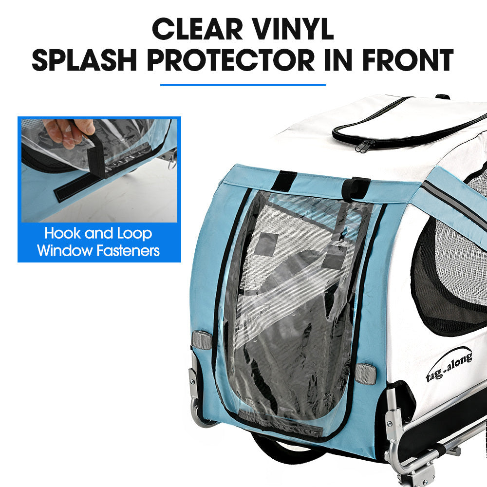 TAG-ALONG Pet & Cargo Bike Trailer, Bicycle Pet & Cargo Trailer, Cargo Carrier, Blue V219-BCAPBTTAPTBA