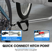 TAG-ALONG Pet & Cargo Bike Trailer, Bicycle Pet & Cargo Trailer, Cargo Carrier, Grey V219-BCAPBTTAPTGA