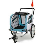 TAG-ALONG Pet & Cargo Jogger Bike Trailer, Pull Behind Bicycle Trailer Carrier Stroller, Blue V219-BCAPBTTATSBA