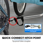 TAG-ALONG Pet & Cargo Jogger Bike Trailer, Pull Behind Bicycle Trailer Carrier Stroller, Blue V219-BCAPBTTATSBA