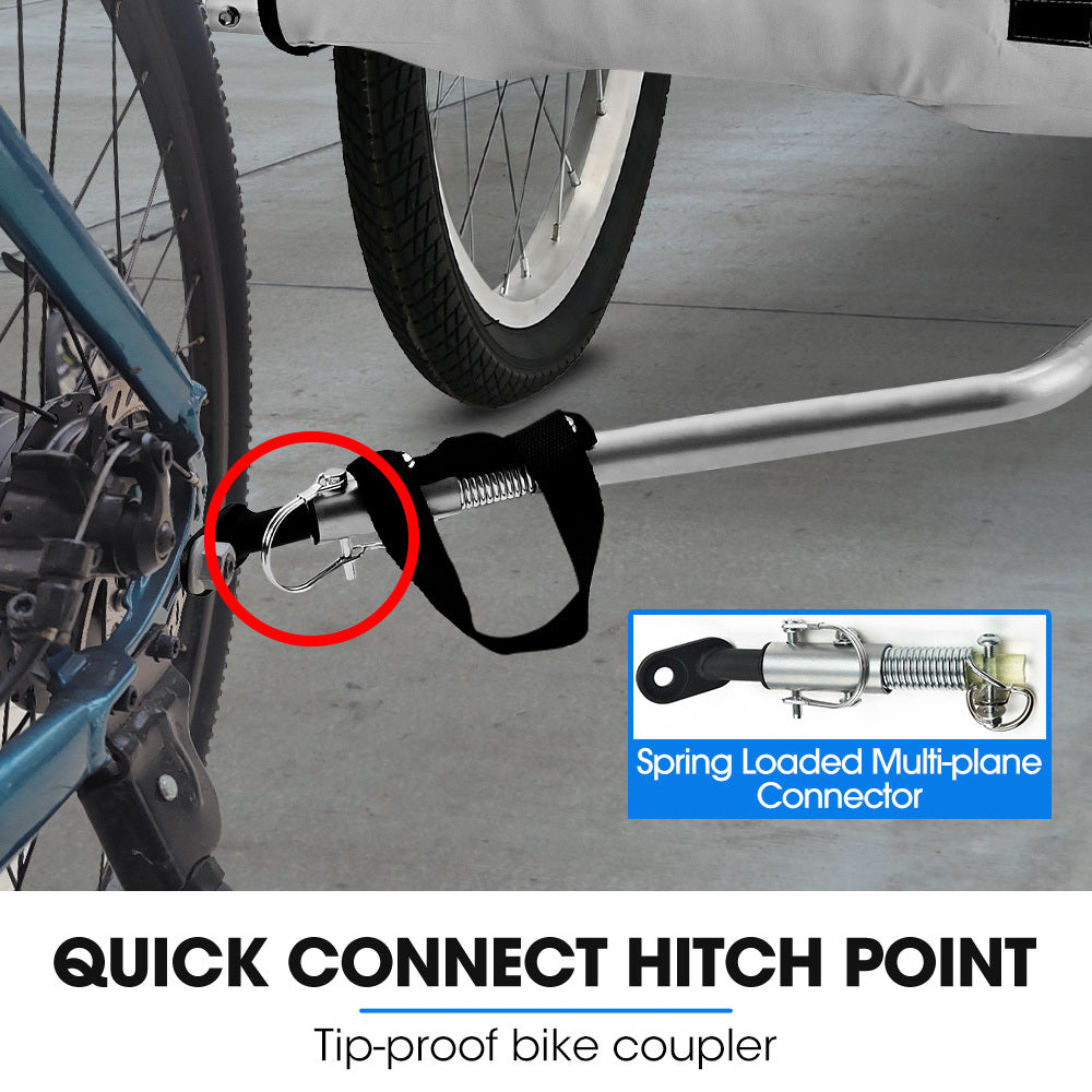 TAG-ALONG Pet & Cargo Jogger Bike Trailer, Pull Behind Bicycle Trailer Carrier Stroller, Grey V219-BCAPBTTATSGA