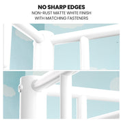 Kingston Slumber White King Single 2-in-1 Metal Bunk Bed