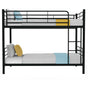 Kingston Slumber 2in1 Single Metal Bunk Bed Frame, with Modular Design, Dark Matte Grey V219-BEDSBBKS01MA