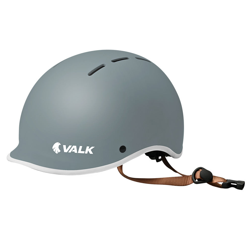 VALK Retro Bike Helmet, 56-61cm S, M, L Universal Dial Fit System, Graphite Blue V219-BIKHLMVAGS5A
