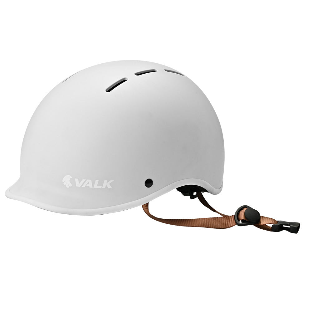 Valk Retro Bike Helmet, 56-61cm S, M, L Universal Dial Fit System, Arctic White V219-BIKHLMVAWS5A