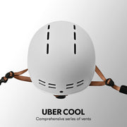 Valk Retro Bike Helmet, 56-61cm S, M, L Universal Dial Fit System, Arctic White V219-BIKHLMVAWS5A