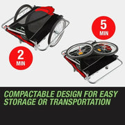 Tag-Along Kids Bike Trailer Child Bicycle Pram Stroller Children Wheel Jogger Red V219-BIKTRLREDKIDACAJ