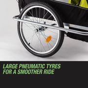Tag-along Kids Bike Trailer Bicycle Pram Stroller Children Jogger Yellow V219-BIKTRLYELKIDACAJ
