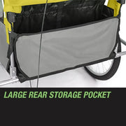 Tag-along Kids Bike Trailer Bicycle Pram Stroller Children Jogger Yellow V219-BIKTRLYELKIDACAJ
