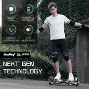 BULLET Gen III Hoverboard Scooter, Dual Copper Motors, UL Certified, AU Compliant, 6.5" Wheels, Superior Self V219-BLHSTY01A