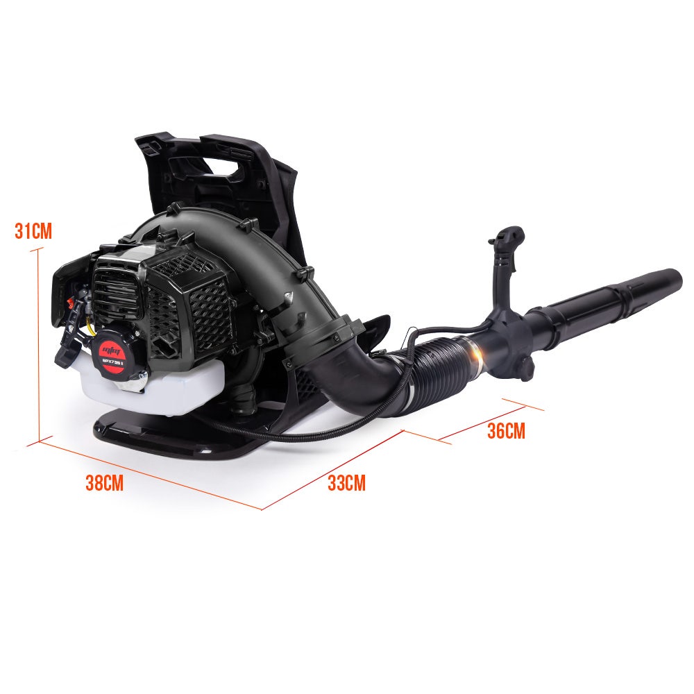 MTM 65CC Petrol Backpack Leaf Blower - Commercial 2 Stroke Garden Yard Tool Back V219-BLWBPKMTMB65S