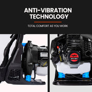 MTM 65CC Petrol Backpack Leaf Blower - Commercial 2 Stroke Garden Yard Tool Back V219-BLWBPKMTMB65S