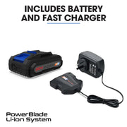POWERBLADE BW4 20V Cordless Electric Leaf Blower Kit, with Battery and Fast Charger V219-BLWHCSPBBL2A