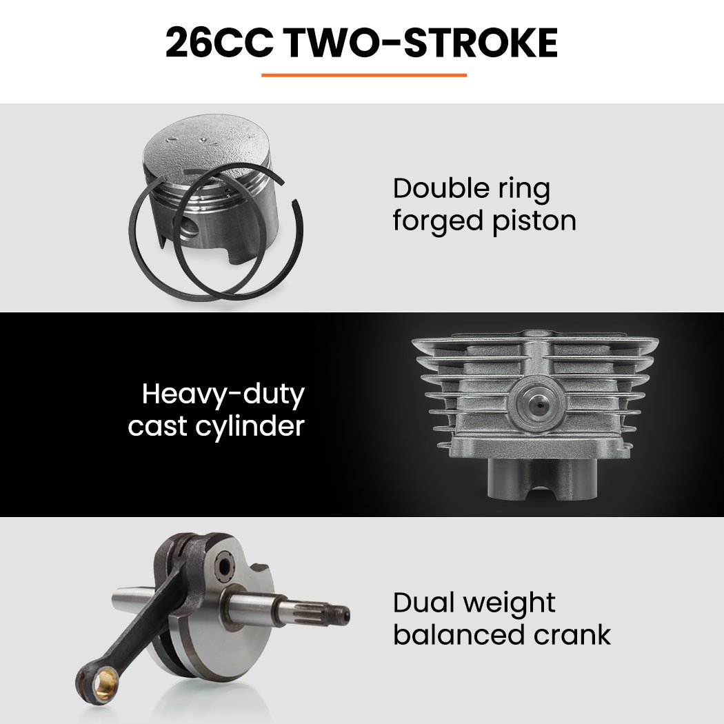 MTM Petrol Leaf Blower 26CC 2-Stroke Petrol Hand Garden Yard Outdoor Two V219-BLWHND02CMTMADJE