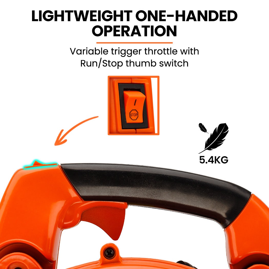 MTM Petrol Leaf Blower 26CC 2-Stroke Petrol Hand Garden Yard Outdoor Two V219-BLWHND02CMTMADJE