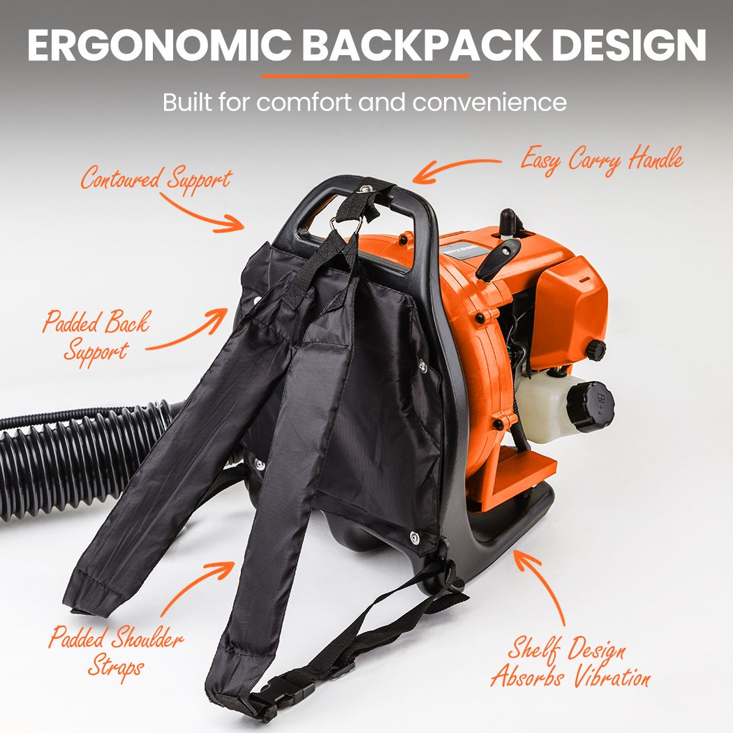 MTM 30CC Backpack Petrol Leaf Blower 2 Stroke Commercial Garden Yard Outdoor V219-BLWHNDMTMA6NK