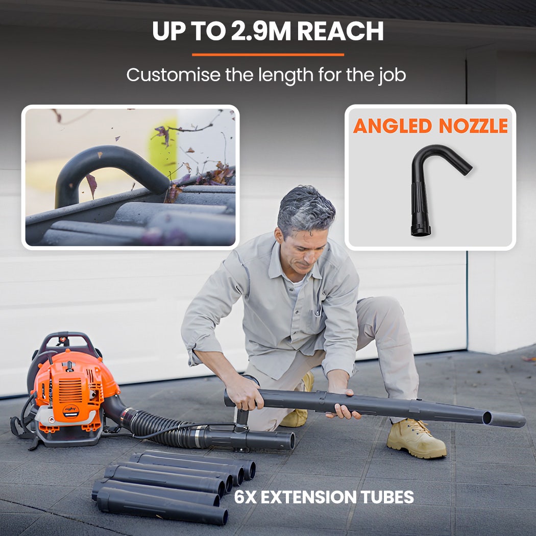 MTM 30CC Backpack Petrol Leaf Blower Yard Garden Commercial Outdoor V219-BLWHNDMTMA6WK