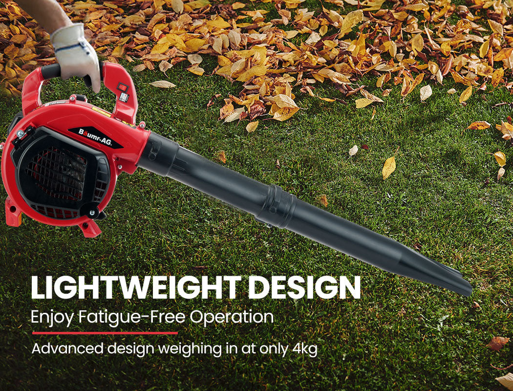 BAUMR-AG Cordless Leaf Blower Vacuum Petrol Hand Garden Lawn Held Vac 2-Stroke V219-BLWPTLBMRA2C5