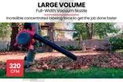 Baumr-AG Petrol Leaf Blower Vacuum 4 Stroke - Vac Garden Commercial Hand Outdoor V219-BLWVCBBMRA420