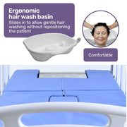 EQUIPMED Electric 8 Function Medical Bed , w/ Mattress & Over Bed Table, Adjustable Back and Leg Lifting, V219-BNSADBEQE07A