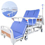 EQUIPMED 7 Function Medical Bed, w/ Mattress & Over Bed Table, Adjustable Back and Leg Lifting, Lateral V219-BNSADBEQM06A