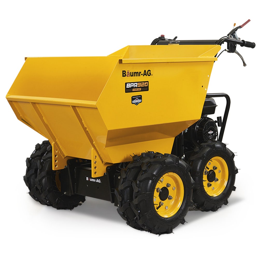 Baumr-AG 6 Wheel Motorised Wheelbarrow Dumper, Briggs & Stratton CR950 Petrol Engine, 500kg Capacity V219-BRWPWRBMRBP92
