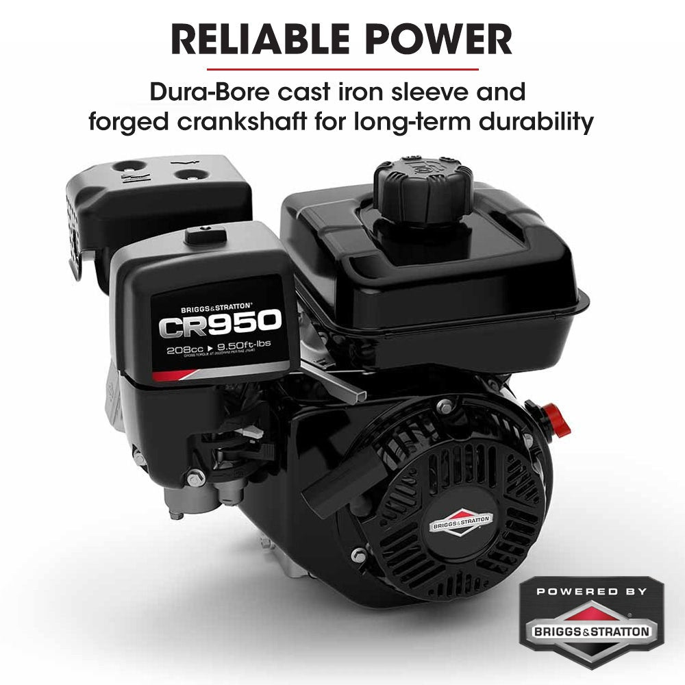 Baumr-AG 6 Wheel Motorised Wheelbarrow Dumper, Briggs & Stratton CR950 Petrol Engine, 500kg Capacity V219-BRWPWRBMRBP92