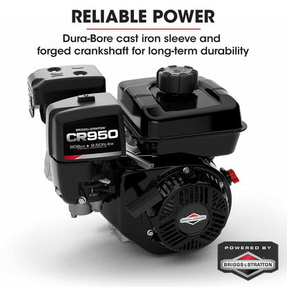 Baumr-AG 6 Wheel Motorised Wheelbarrow Dumper, Briggs & Stratton CR950 Petrol Engine, 500kg Capacity V219-BRWPWRBMRBP92