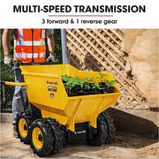 Baumr-AG 6 Wheel Motorised Wheelbarrow Dumper, Briggs & Stratton CR950 Petrol Engine, 500kg Capacity V219-BRWPWRBMRBP92