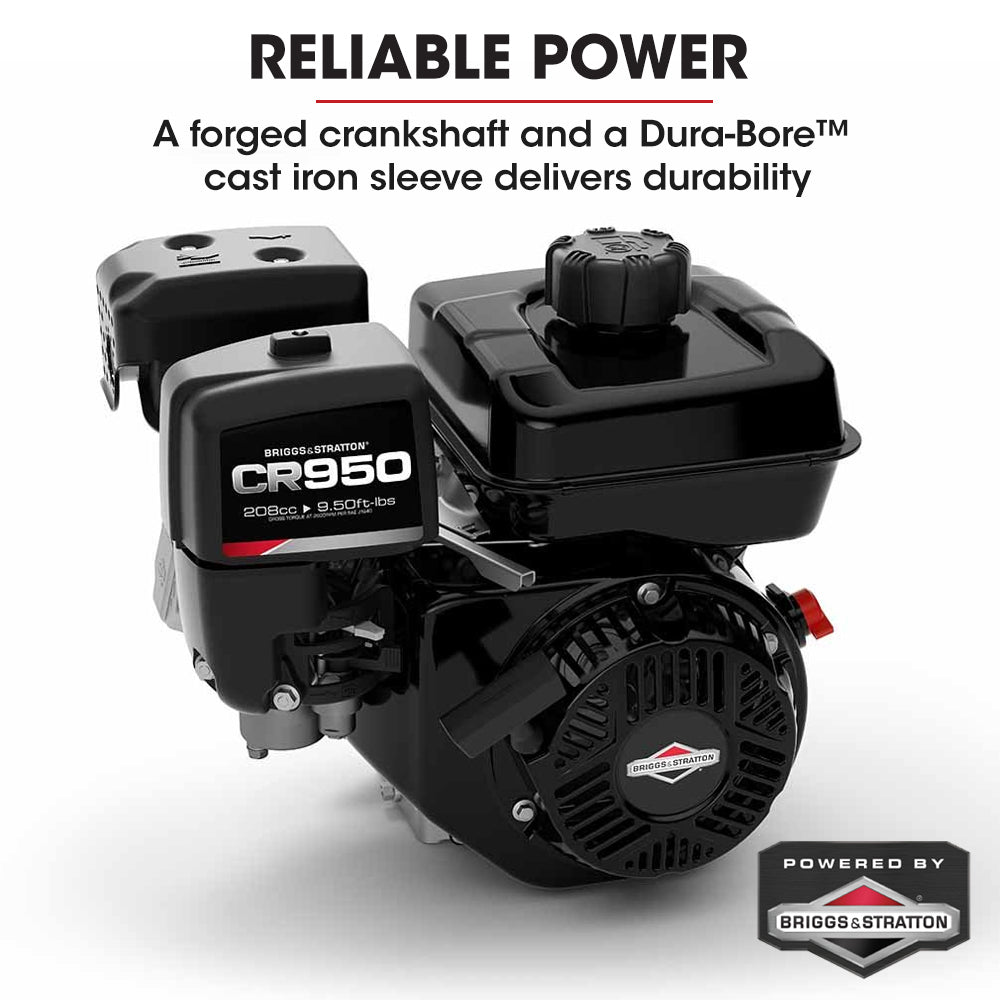 Baumr-AG Motorised Tracked Wheelbarrow Dumper, Briggs & Stratton CR950 Petrol Engine, 300kg Capacity V219-BRWPWRBMRBT96