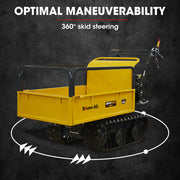Baumr-AG Motorised Tracked Wheelbarrow Dumper, Briggs & Stratton CR950 Petrol Engine, 300kg Capacity V219-BRWPWRBMRBT96