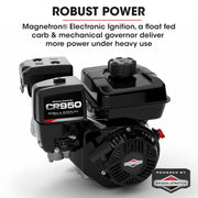 Baumr-AG Motorised Tracked Wheelbarrow Dumper, Briggs & Stratton CR950 Petrol Engine, 500kg Capacity V219-BRWPWRBMRBT98