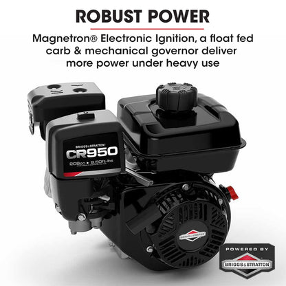 Baumr-AG Motorised Tracked Wheelbarrow Dumper, Briggs & Stratton CR950 Petrol Engine, 500kg Capacity V219-BRWPWRBMRBT98