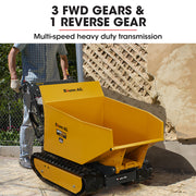 Baumr-AG Motorised Tracked Wheelbarrow Dumper, Briggs & Stratton CR950 Petrol Engine, 500kg Capacity V219-BRWPWRBMRBT98