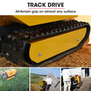 Baumr-AG Motorised Tracked Wheelbarrow Dumper, Briggs & Stratton CR950 Petrol Engine, 500kg Capacity V219-BRWPWRBMRBT98