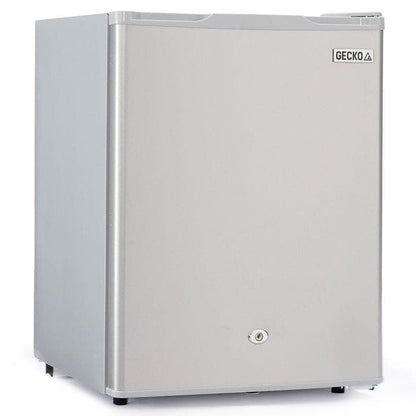 GECKO 70L Portable Bar Fridge and Freezer 12V/24V for Camping, Caravans, Silver V219-CAPFCHGEKA07S