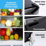 GECKO 95L Portable Upright Fridge and Freezer, 12V/24V for Camping, Caravans, Black V219-CAPFCHGEKA10B