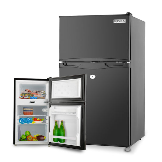 GECKO 95L Portable Upright Fridge, 12V/24V for Motorhome, Caravan, Black V219-CAPFFRGEKA10B