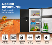 GECKO 95L Portable Upright Fridge, 12V/24V for Motorhome, Caravan, Black V219-CAPFFRGEKA10B