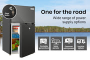 GECKO 95L Portable Upright Fridge, 12V/24V for Motorhome, Caravan, Black V219-CAPFFRGEKA10B