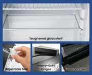 GECKO 95L Portable Upright Fridge, 12V/24V for Motorhome, Caravan, Black V219-CAPFFRGEKA10B
