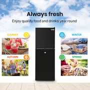 GECKO 125L Portable Upright Fridge, 12V/24V for Motorhome, Caravan, Black V219-CAPFFRGEKA13B