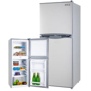 GECKO 125L Portable Upright Fridge, 12V/24V for Motorhome, Caravan, Silver V219-CAPFFRGEKA13S