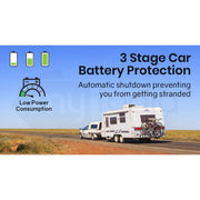 GECKO 57L Portable Camping Bar Fridge with Freezer 12V/24V, Black V219-CAPFOFGEKA06B