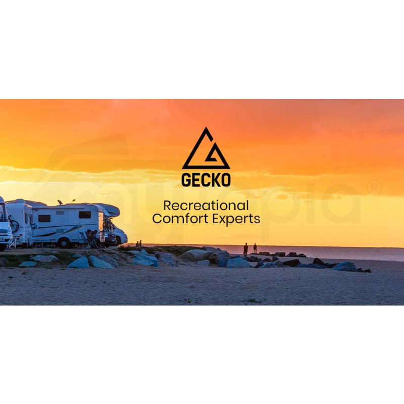 GECKO 57L Portable Camping Bar Fridge with Freezer 12V/24V, Black V219-CAPFOFGEKA06B