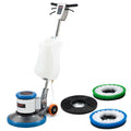 Auch 17" Commercial Orbital Scrubber & Polisher, Hard Floor Buffer, Carpet Cleaner, 12L Solution Tank, 2 V219-CFPWLKACH17A