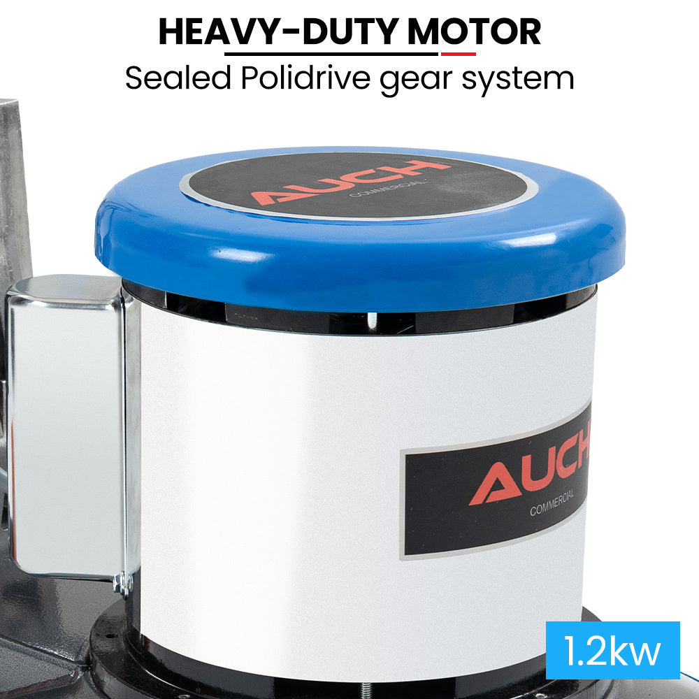 Auch 17" Commercial Orbital Scrubber & Polisher, Hard Floor Buffer, Carpet Cleaner, 12L Solution Tank, 2 V219-CFPWLKACH17A